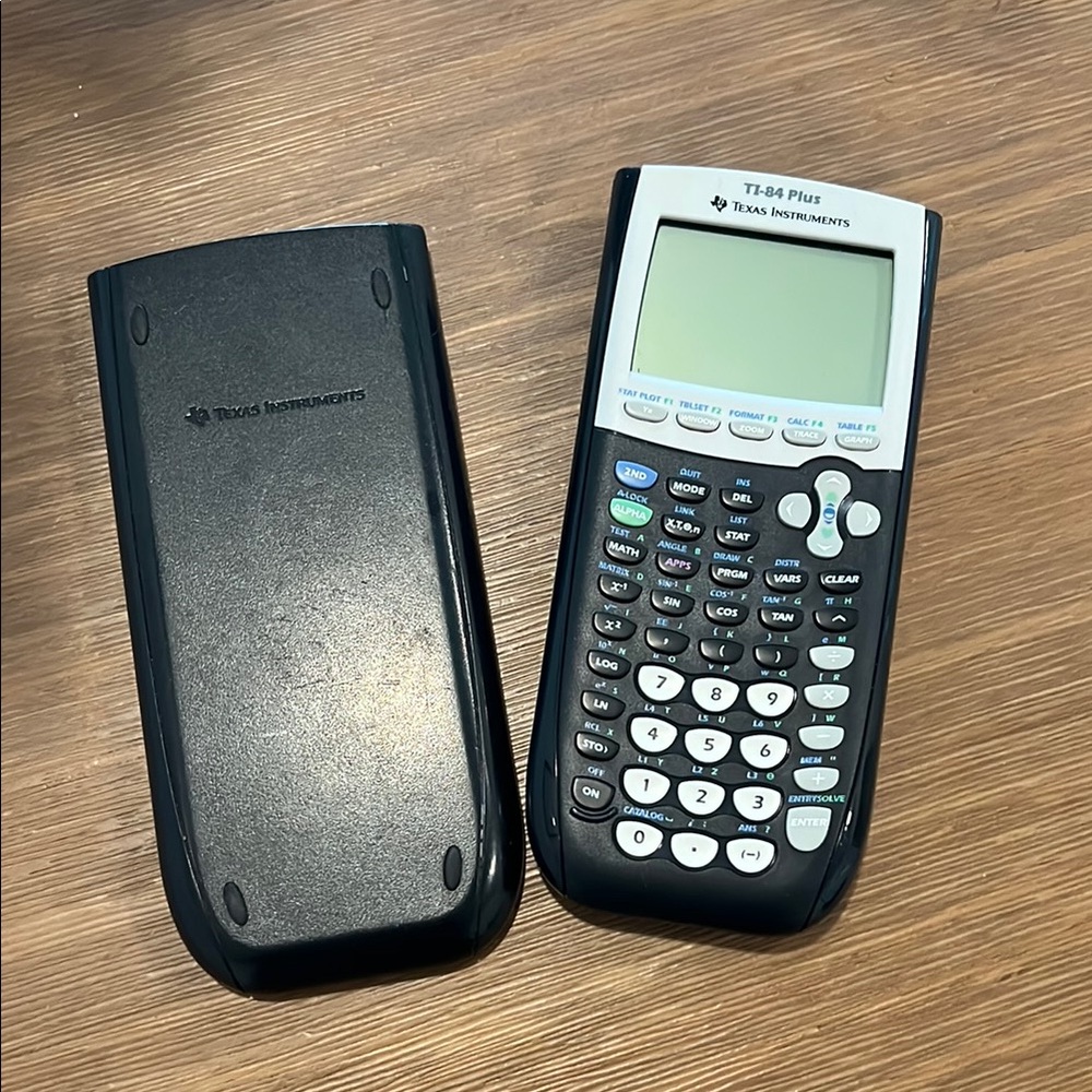Texas Instruments TI-84 Plus Graphing Calculator in Black and Gray